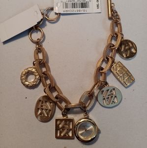 Anne Klein watch charm bracelet